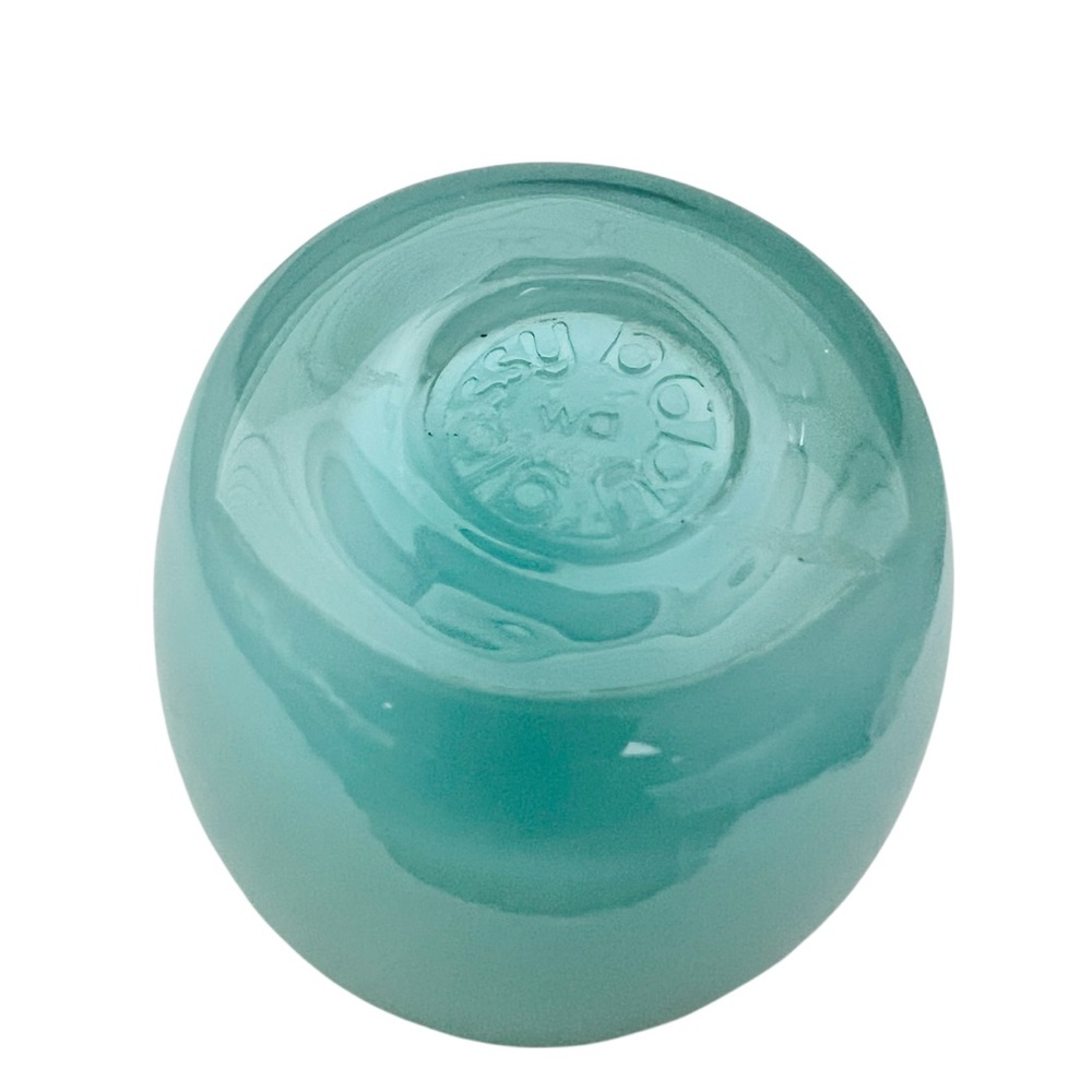 Glassybaby Aqua Blue Votive Glass Candle Holder - Picture 2 of 5